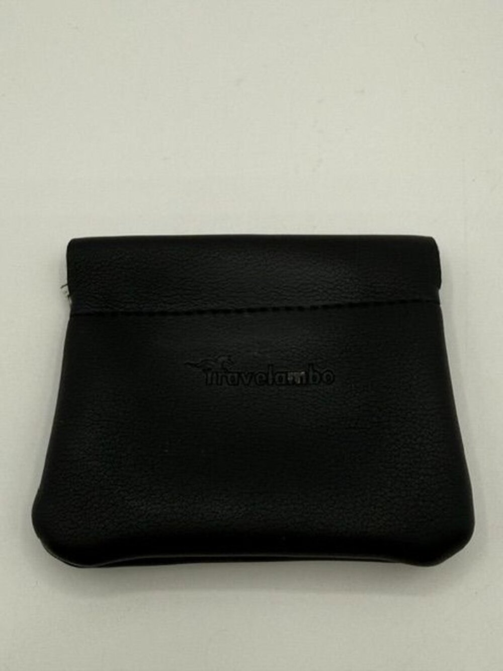 Travelambo Leather Squeeze Coin Purse Pouch Change Holder For Men & Women